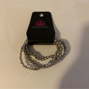 Paparazzi Layer It On Me Silver Bracelet NEW